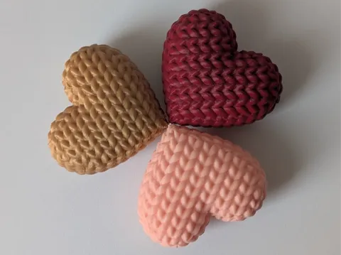 Mini Knitted Heart - Valentine's Day