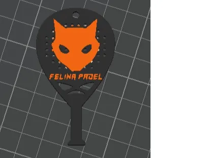 Llavero paleta felina padel