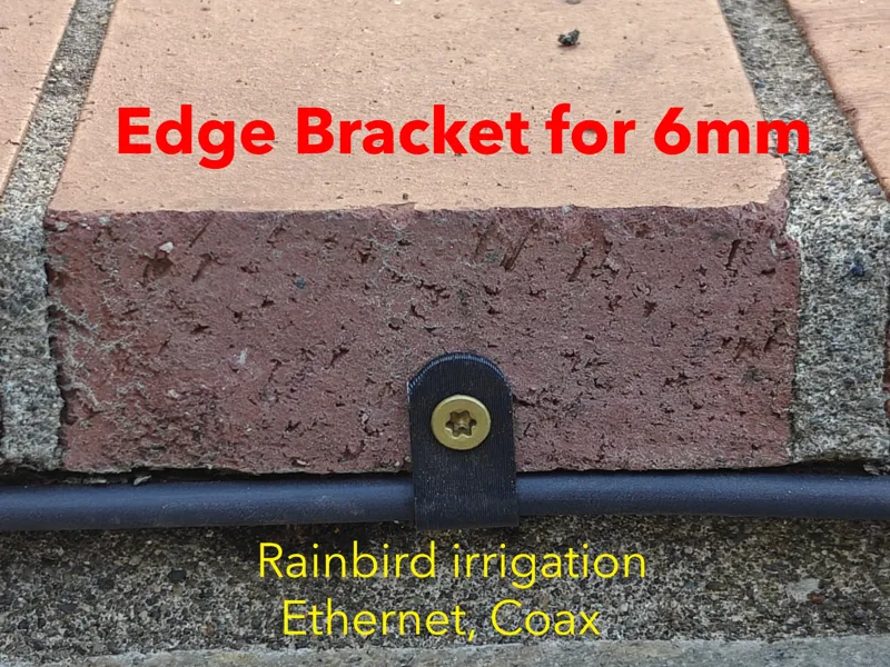 Edge Bracket for 6mm Rainbird, Ethernet, etc