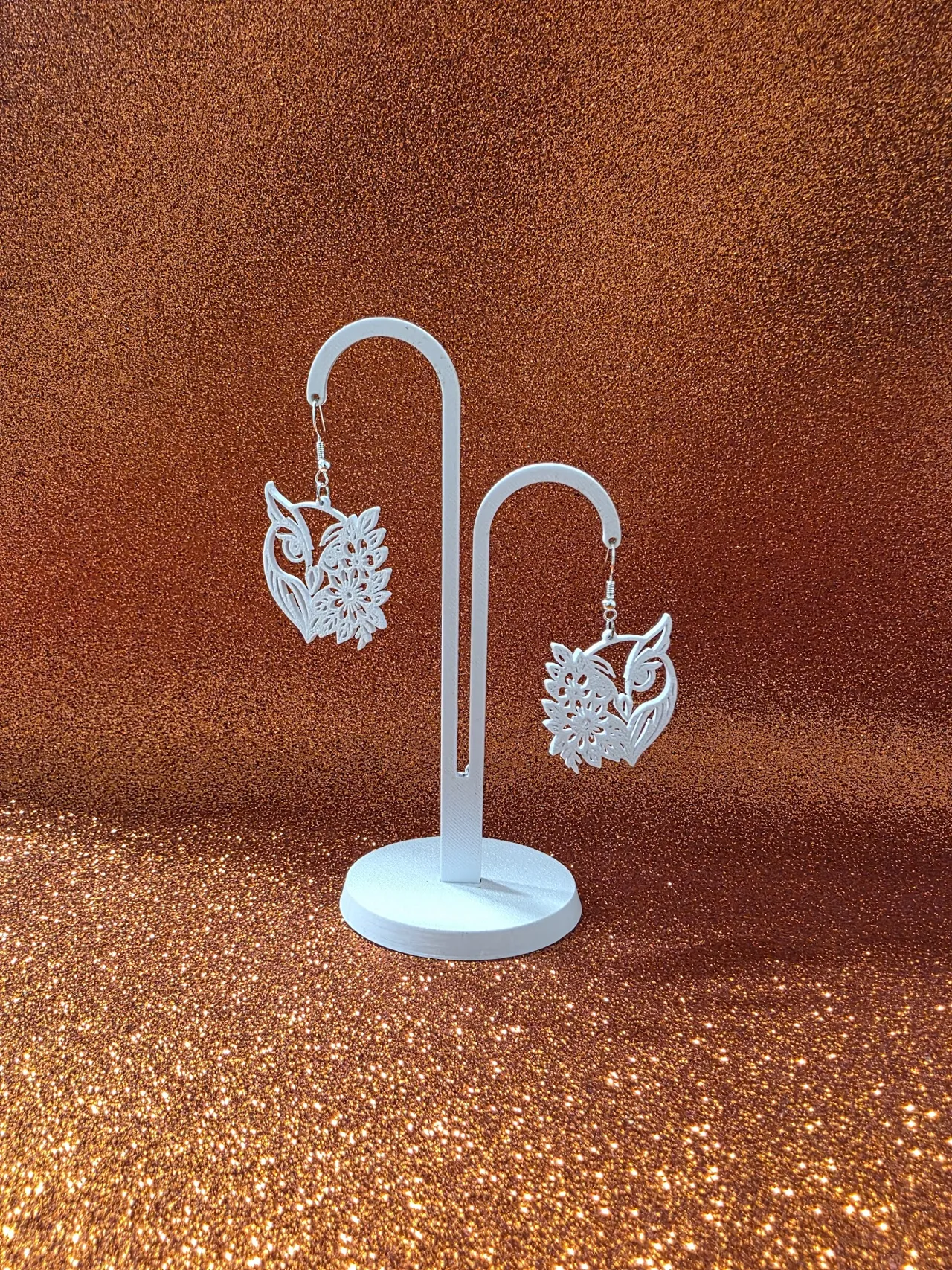 Owl immersed in nature earrings view 3