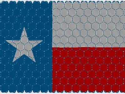 Texas State Flag Fabric Mesh