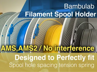 Filament Spool Clip Holder (for Bamublab)