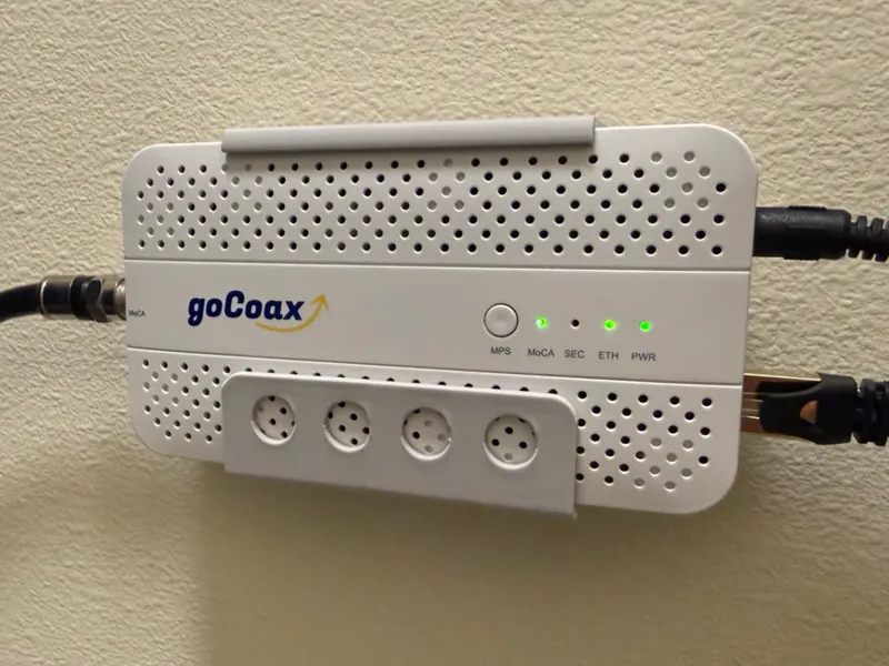 goCoax wall bracket