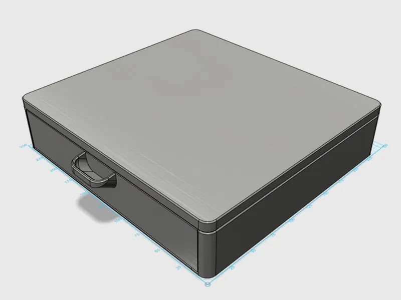 Modular Gridfinity Drawer 5x5x5U (one piece)