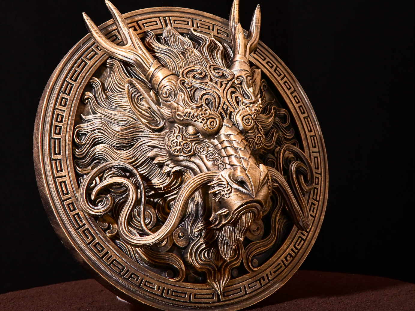Imperial Dragon Relief - Wall Decor Asian Drache