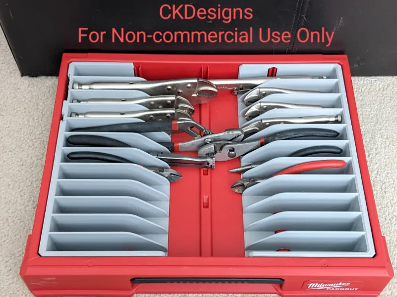Plier Insert For Milwaukee 4 Drawer Packout Box