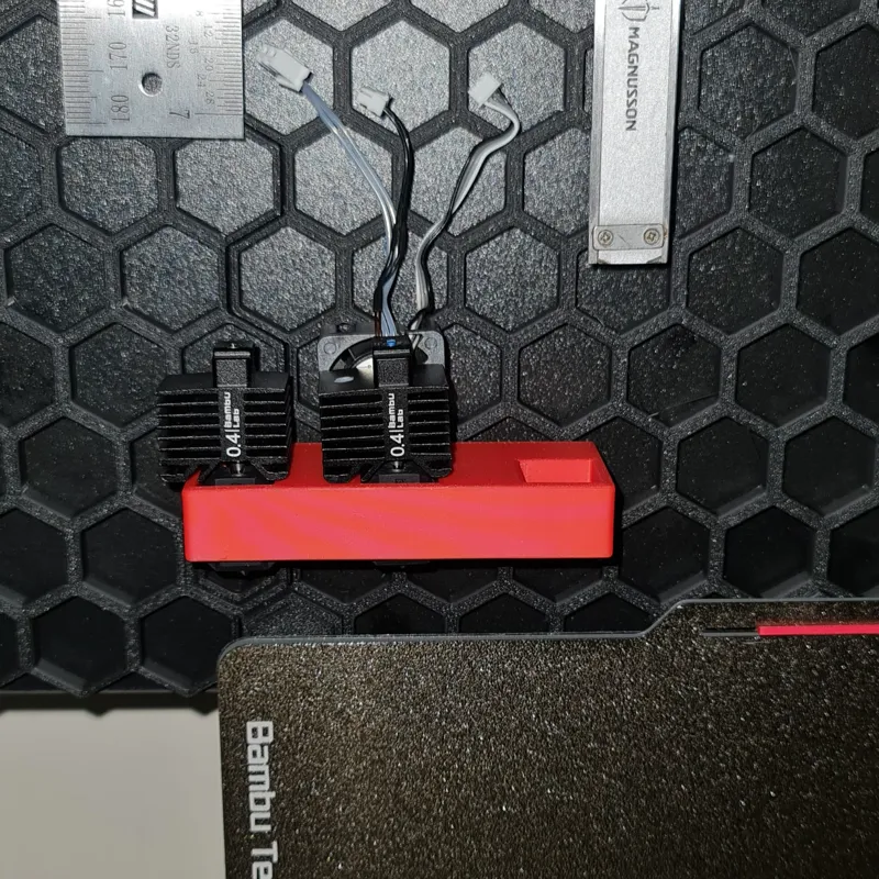 Honeycomb Storage Wall Bambu Lab Hotend Holder 