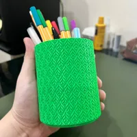 Pot à stylos motif feuille — photo 4