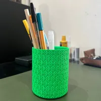 Pot à stylos motif feuille — photo 3
