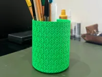 Pot à stylos motif feuille — photo 1