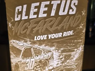 Cleetus Mcfarland 3 Nascars ARCA Lamp Shade 