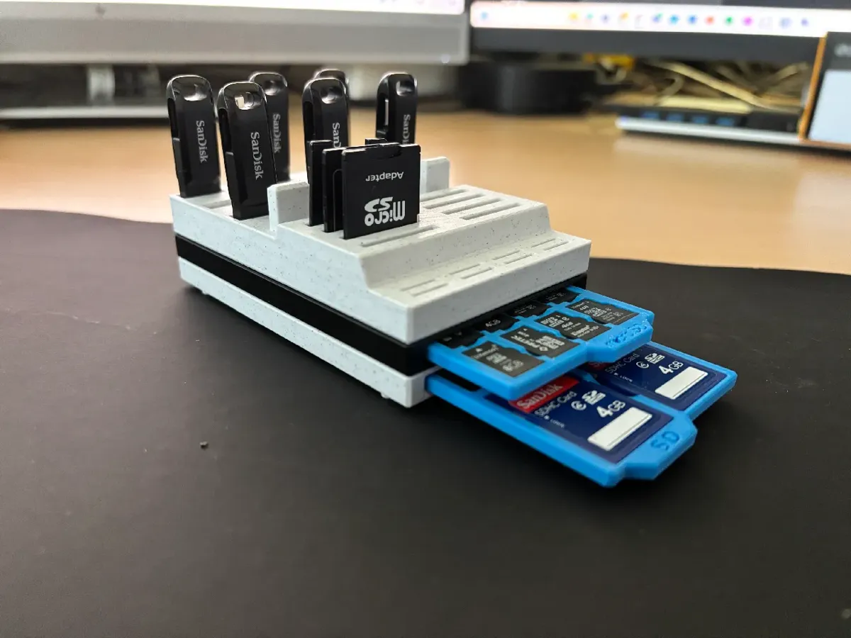 Boîte de rangement pour cartes SD et micro SD