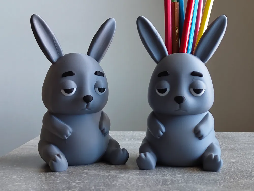 Bunny / pencil holder by trixs3D MakerWorld: Download Free 3D Models