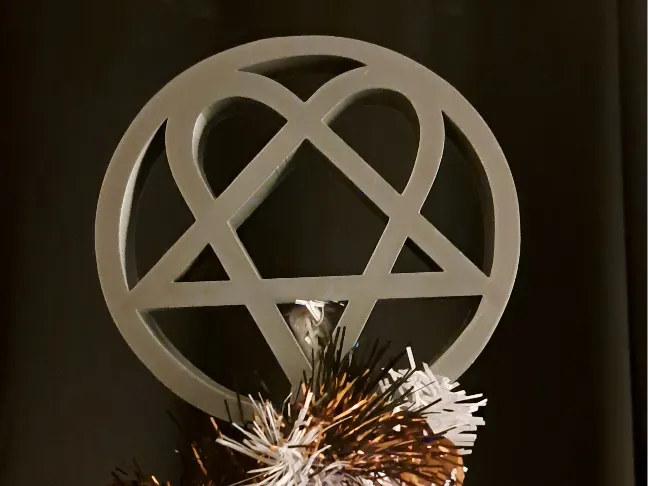 HIM Heartagram Tree Topper