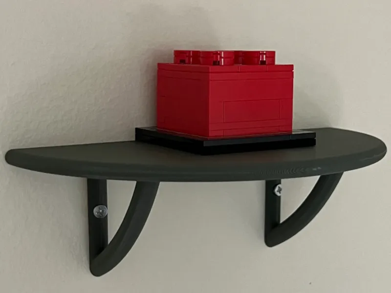 Simple Round Shelf - Wall Mount with 2 screw holes