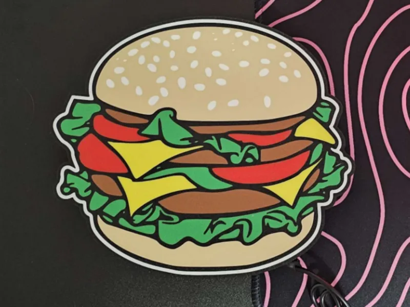 Burger lightbox
