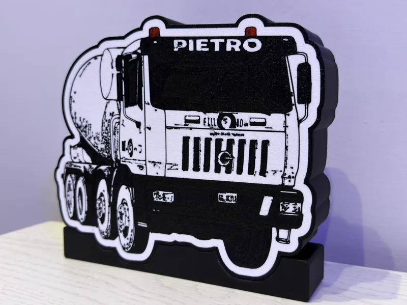 Camion Betoniera Lampada Led