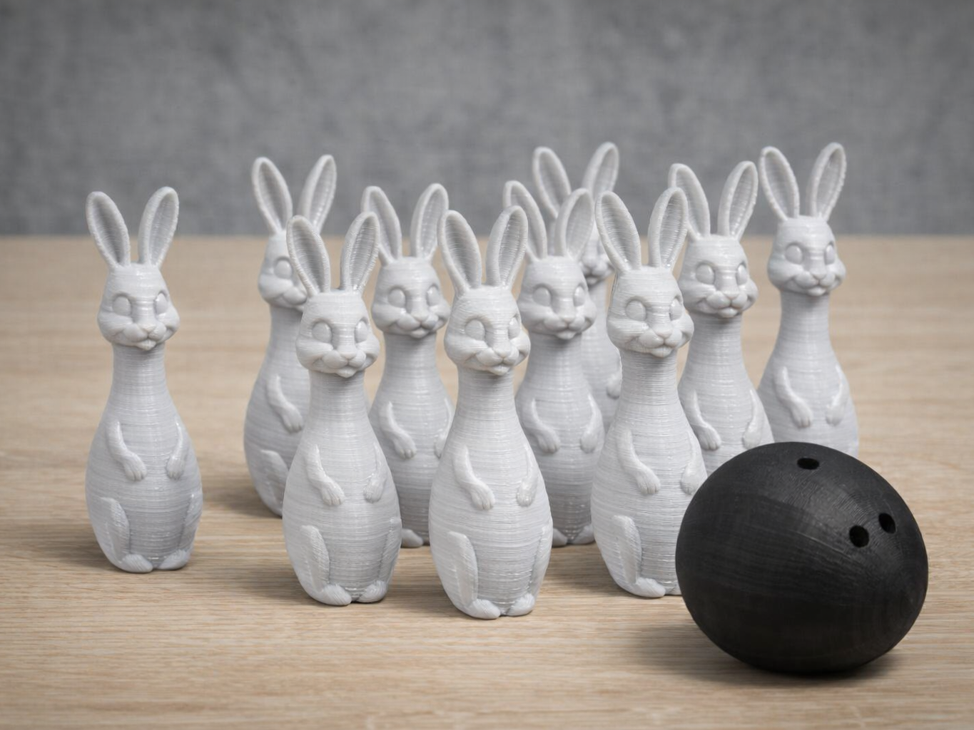 Easter Bunny Bowling Set