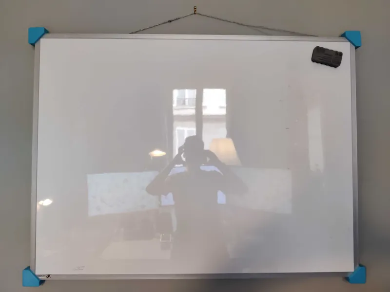 Whiteboard corner wall mount - VIZ-PRO 1200 x 900