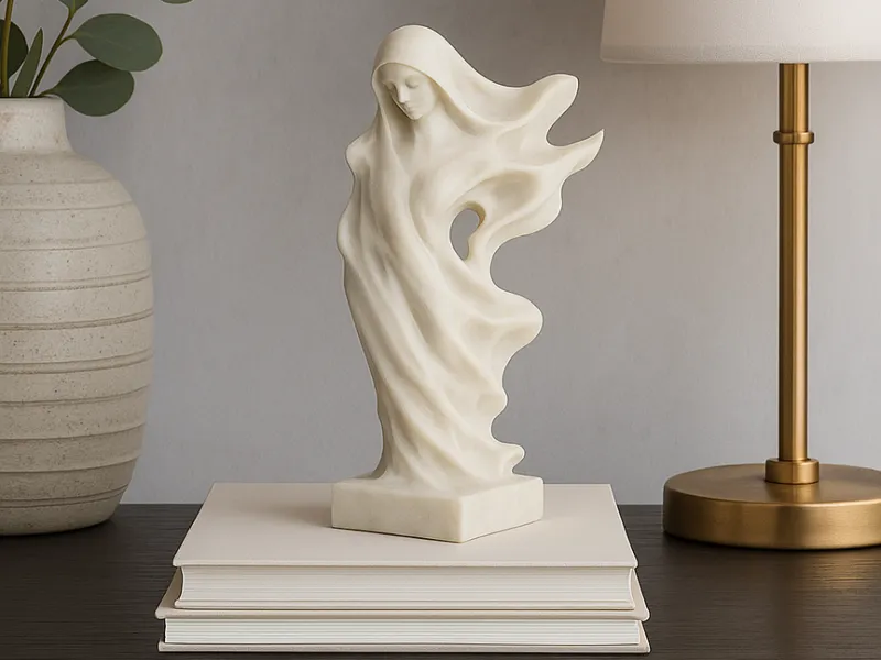 Ethereal Spirit Sculpture Flow Minimal Silhouette