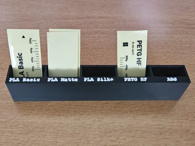 Bambu Lab spool label holder & customizable names