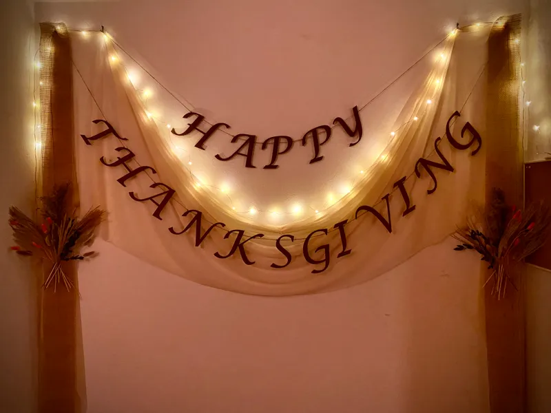 Happy Thanksgiving - Scritta per il Ringraziamento