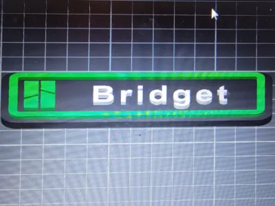 Bridget Name plate