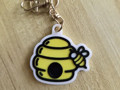 Beehive nfc keychain