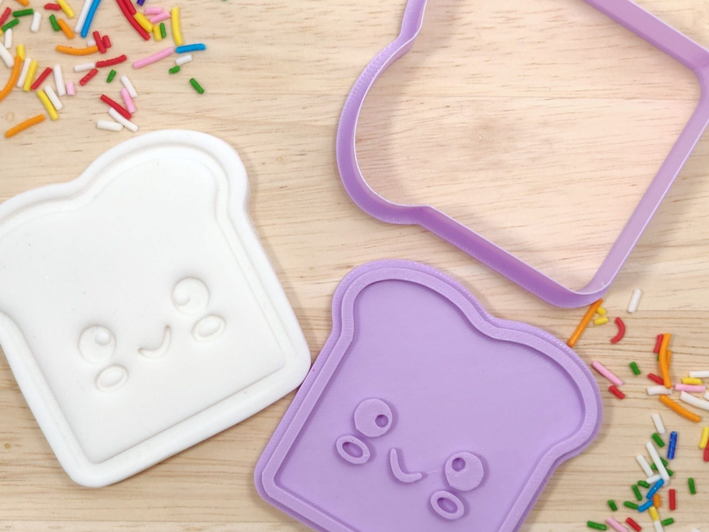 Fofo Toast Cortador De Biscoito Breakfast Fun Forma De Confeitaria