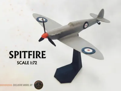 Spitfire Aircraft Model - 1:72