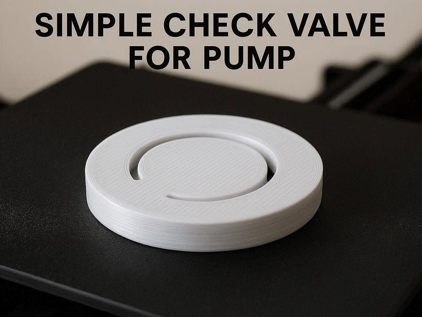 Simple check valve for sludge pump