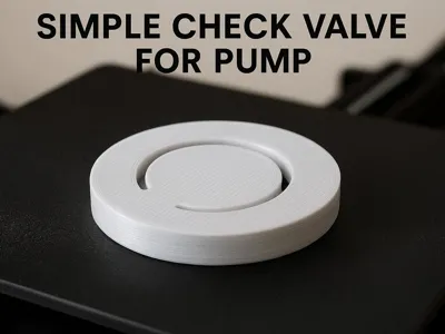 Simple check valve for sludge pump