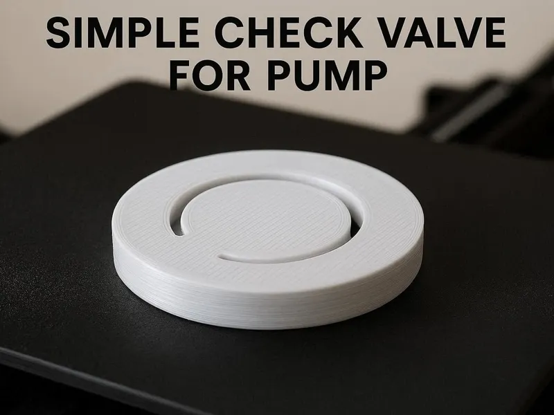 Simple check valve for sludge pump