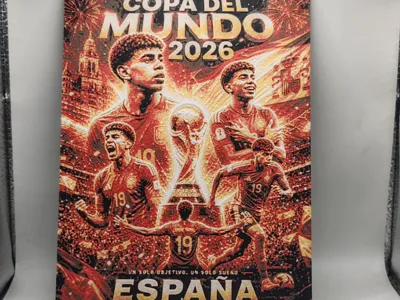 Hueforge Wall Plaque World Cup Yamal Spain