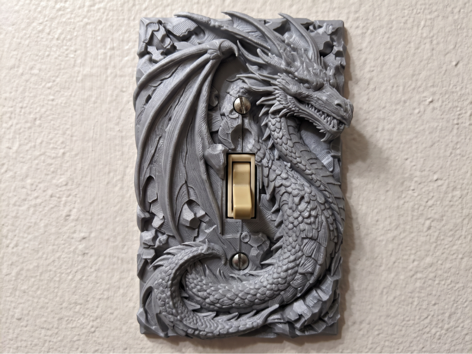Majestic Fantasy Dragon Light Switch Cover - 1