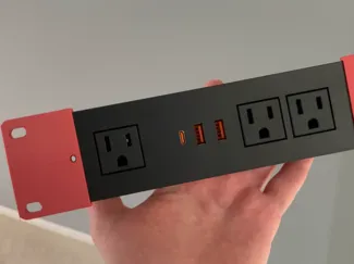 Power Strip Mounting Ears for 10-inch Rack