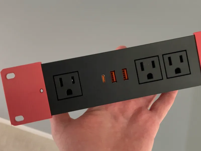 Power Strip Mounting Ears for 10-inch Rack