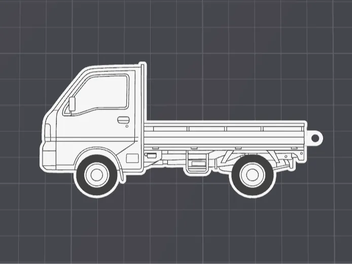 Kei Truck Keychain | Mini Truck | Subaru Sambar