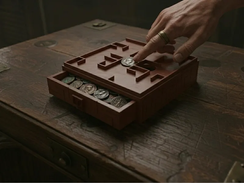 Ancient maze money box