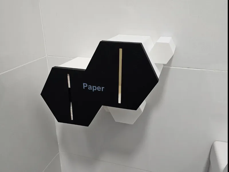 Hexagonal Toilet paper holder