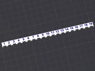 Brick Stud ruler