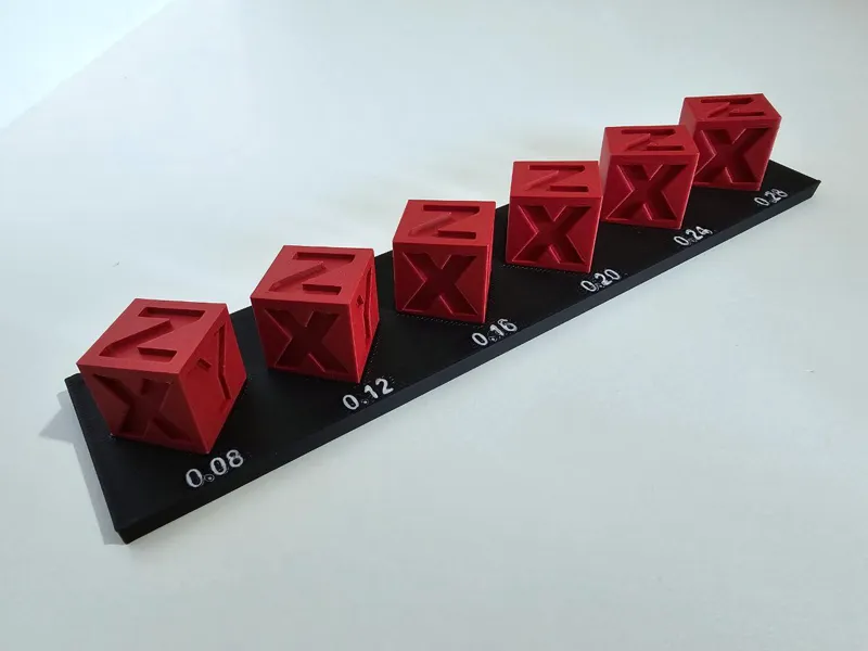Calibration cube display stand