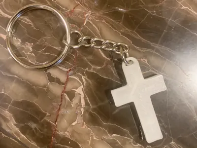 Cross Keychain