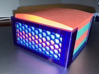 Honeycomb Sticky Note Holder