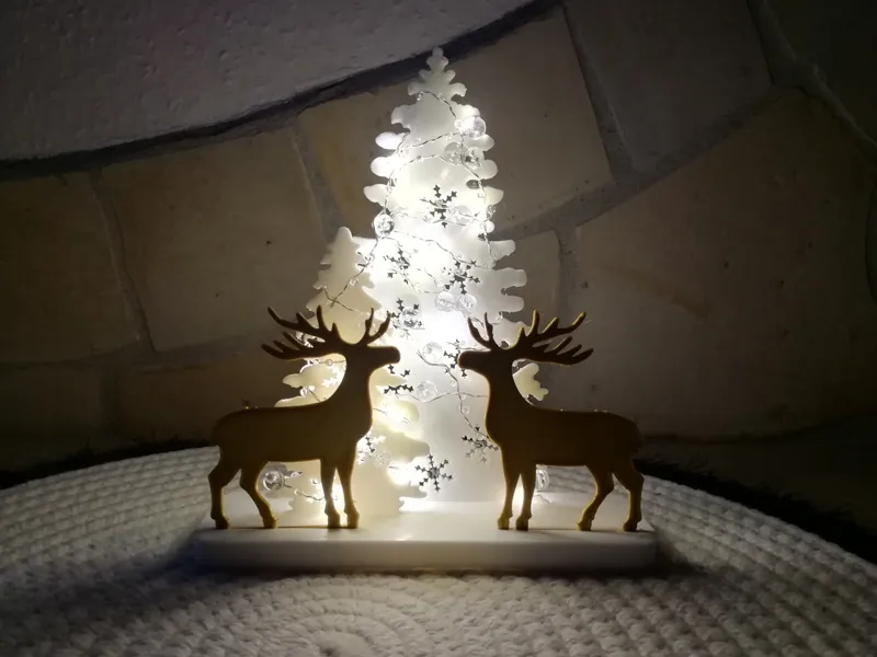 Christmas tree and deer