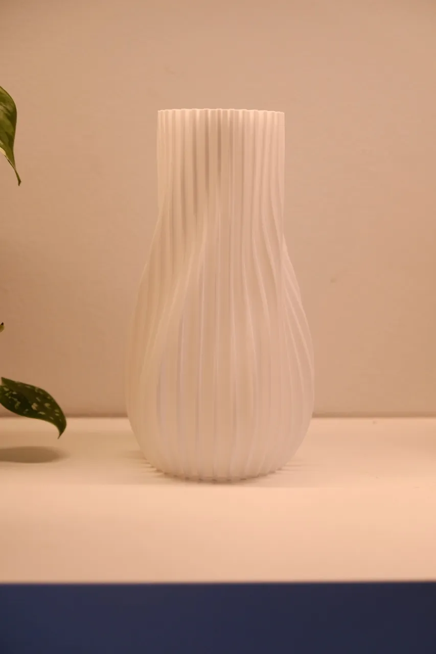 Vase. Modern Flowing Sculptural Vase view 3
