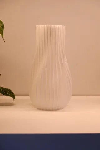 Vase. Modern Flowing Sculptural Vase view 3