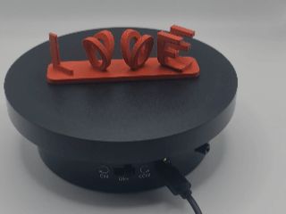 Ambigram “Love You” – 3D Printed Design 