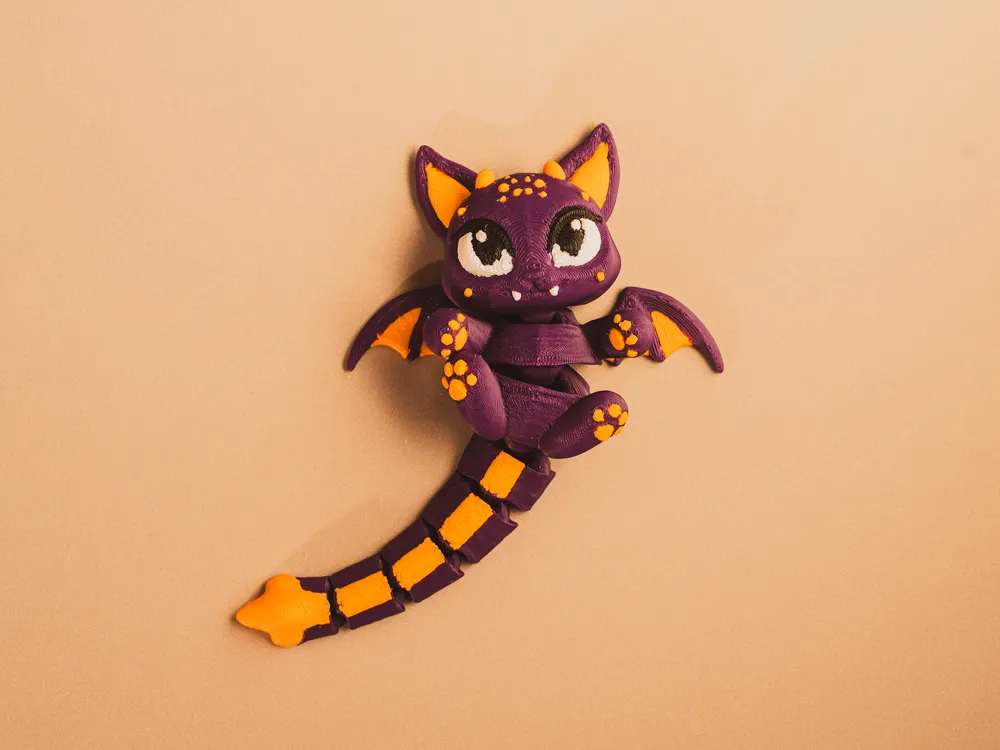 Count Meowcula Halloween Bat Cat Fleximaru - Free 3D Print Model ...