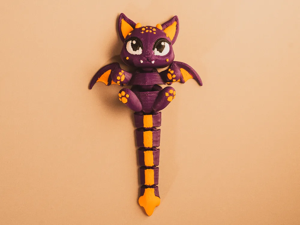 Count Meowcula Halloween Bat Cat Fleximaru - Free 3D Print Model ...